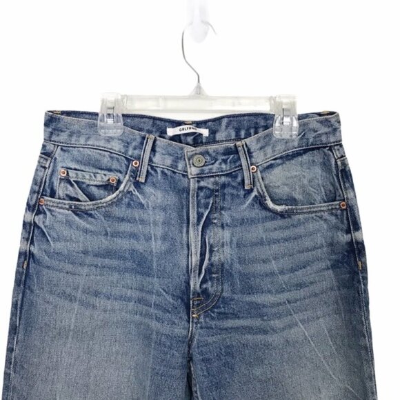 GRLFRND Helena High Rise Step Hem Straight Jeans Size 27 - Picture 4 of 10